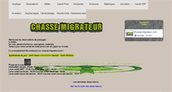 Desktop Screenshot of chasse-migrateur.com